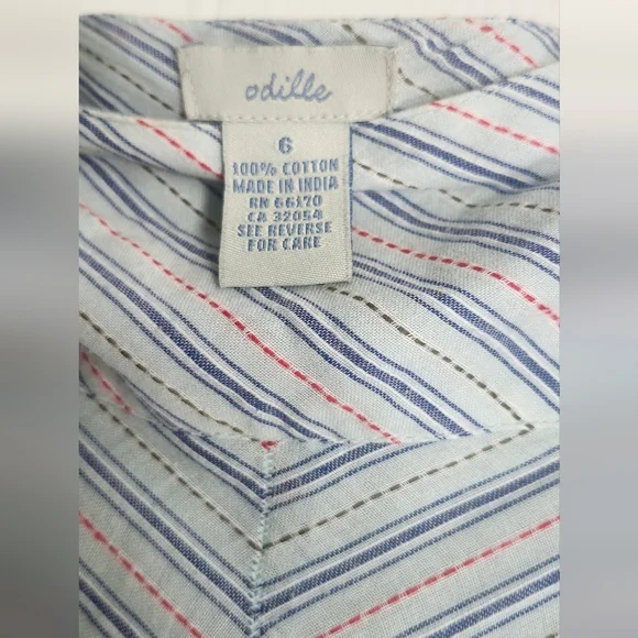 Odille Multicolor Striped A-Line Skirt - Picture 10 of 12